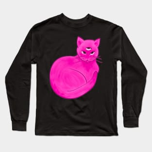 Third eye pink cat Long Sleeve T-Shirt